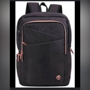 Swissdigital Design - Katy Rose Backpack - Black and Rose Gold